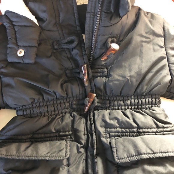 Old Navy Black Toddler girls coat size 2T - Picture 7 of 8